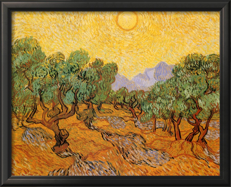 Sun Over Olive Grove, 1889 By Vincent Van Gogh